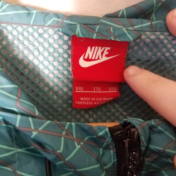 Nike City Scape Packable Jacket Windbreaker Teal XXL Nike Tech 653662-300 - Picture 5 of 10
